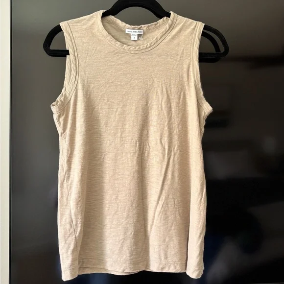 James Perse Cream Sleeveless Tee Size 0 - Never worn NWOT - Picture 1 of 7
